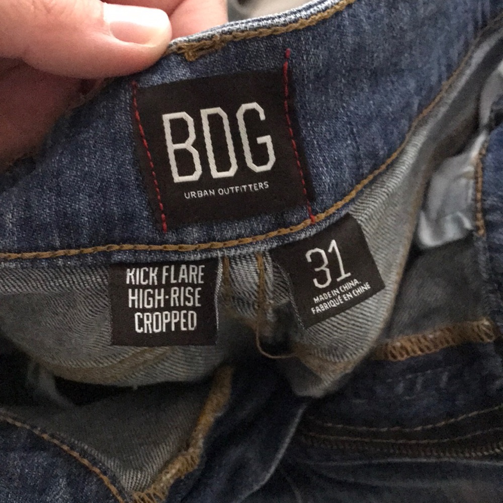 BDG Kick flare High rise Crop Flare jeans